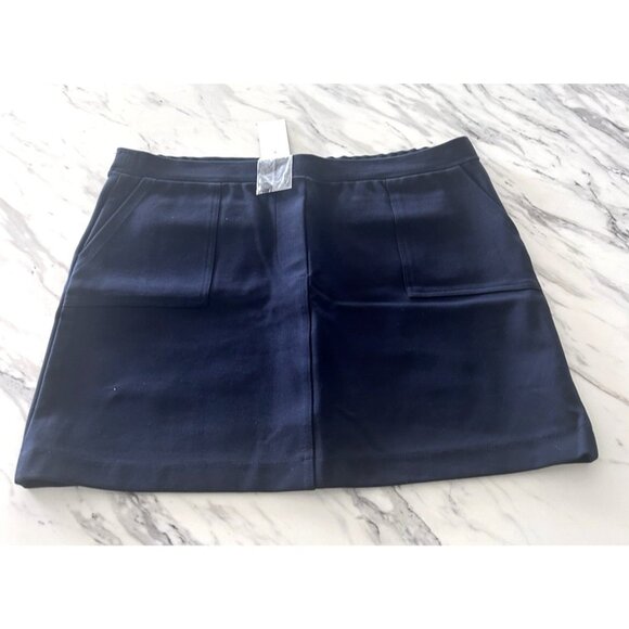 Brooks Brothers Girls Blue‎ Mini Stretch Pencil Skirt SZ XL Pockets NWT - Picture 1 of 8